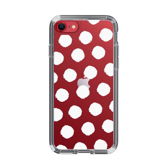 Slim Protection Case［ Original - Favorite Color Polka Dots - White ］