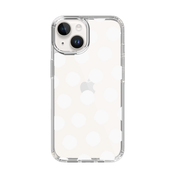 Slim Protection Case［ Original - Favorite Color Polka Dots - White ］