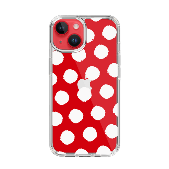 Slim Protection Case［ Original - Favorite Color Polka Dots - White ］