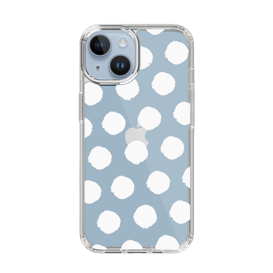 Slim Protection Case［ Original - Favorite Color Polka Dots - White ］