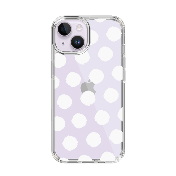 Slim Protection Case［ Original - Favorite Color Polka Dots - White ］