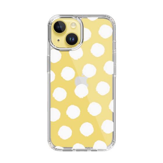 Slim Protection Case［ Original - Favorite Color Polka Dots - White ］