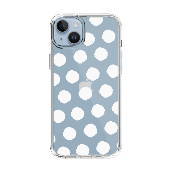 Slim Protection Case［ Original - Favorite Color Polka Dots - White ］