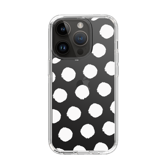 Slim Protection Case［ Original - Favorite Color Polka Dots - White ］