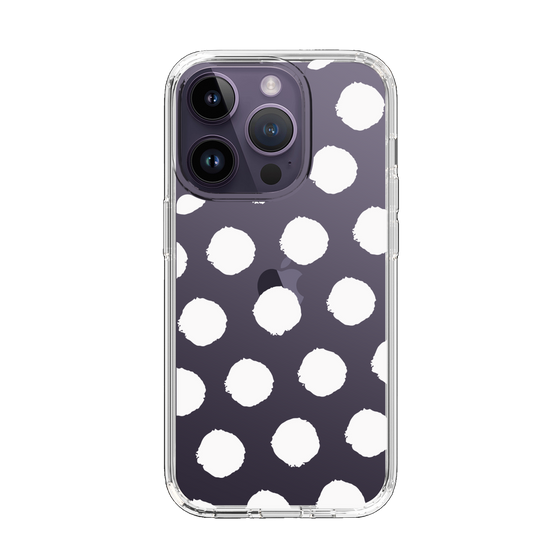 Slim Protection Case［ Original - Favorite Color Polka Dots - White ］