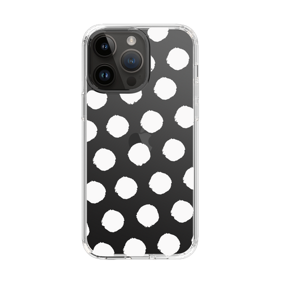 Slim Protection Case［ Original - Favorite Color Polka Dots - White ］