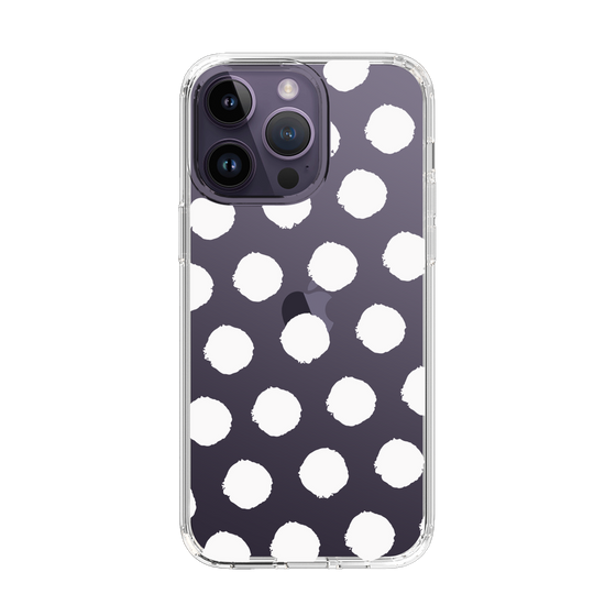 Slim Protection Case［ Original - Favorite Color Polka Dots - White ］