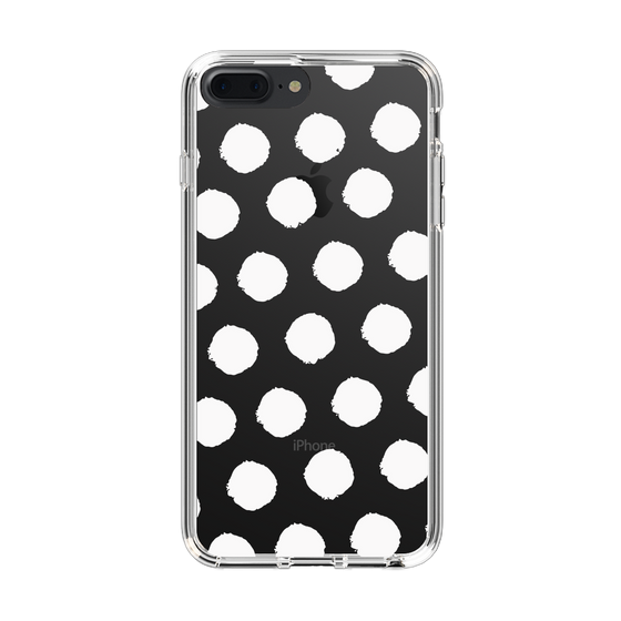 Slim Protection Case［ Original - Favorite Color Polka Dots - White ］