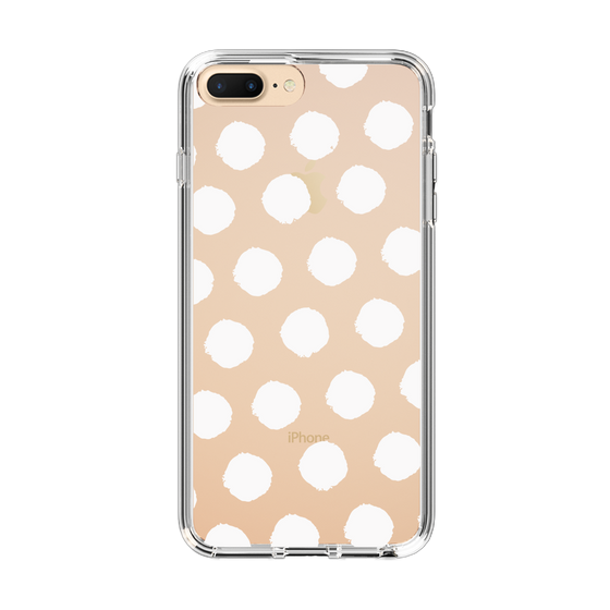 Slim Protection Case［ Original - Favorite Color Polka Dots - White ］