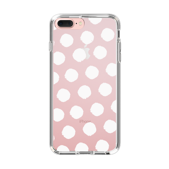 Slim Protection Case［ Original - Favorite Color Polka Dots - White ］