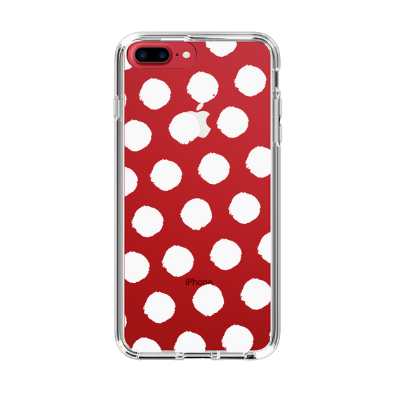 Slim Protection Case［ Original - Favorite Color Polka Dots - White ］