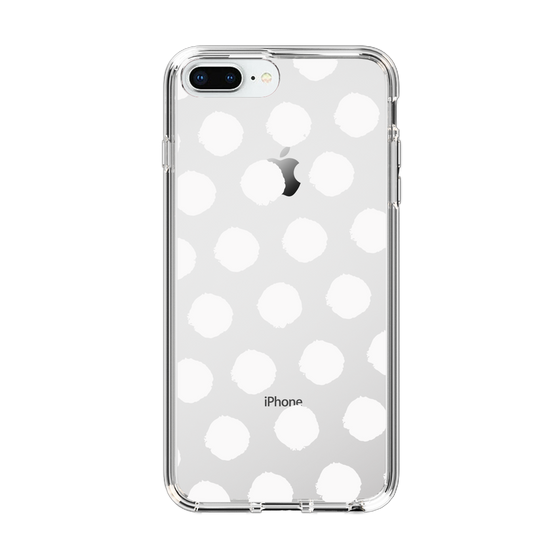 Slim Protection Case［ Original - Favorite Color Polka Dots - White ］