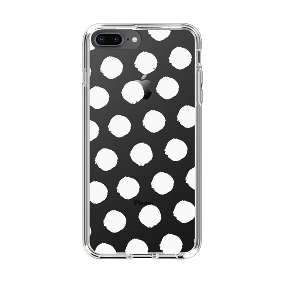Slim Protection Case［ Original - Favorite Color Polka Dots - White ］
