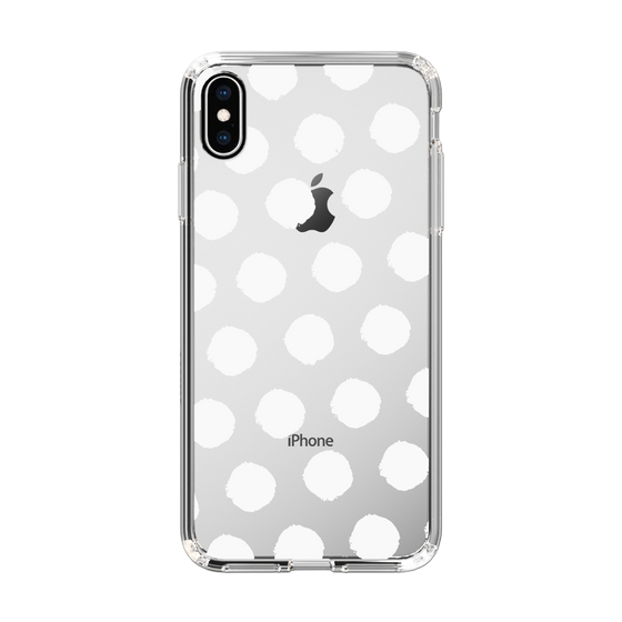 Slim Protection Case［ Original - Favorite Color Polka Dots - White ］