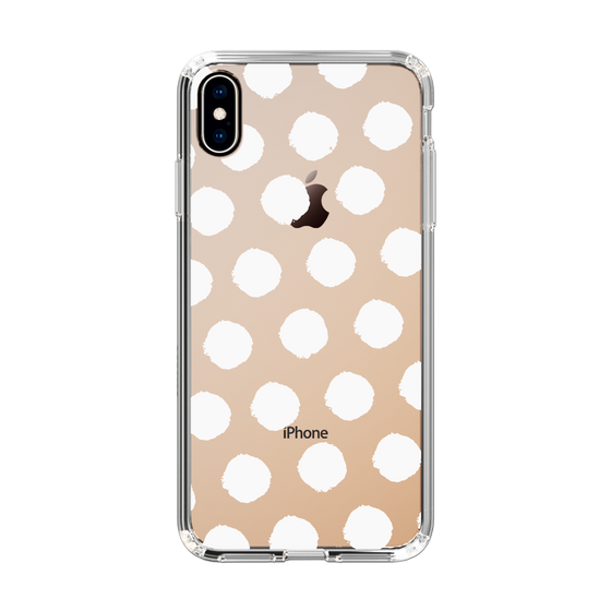 Slim Protection Case［ Original - Favorite Color Polka Dots - White ］