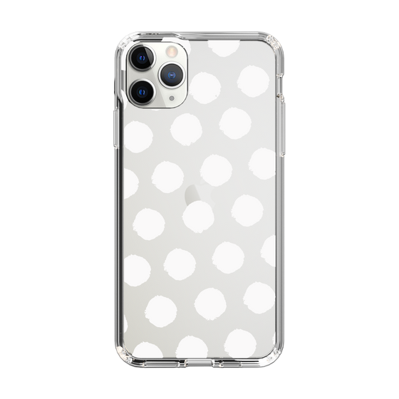 Slim Protection Case［ Original - Favorite Color Polka Dots - White ］