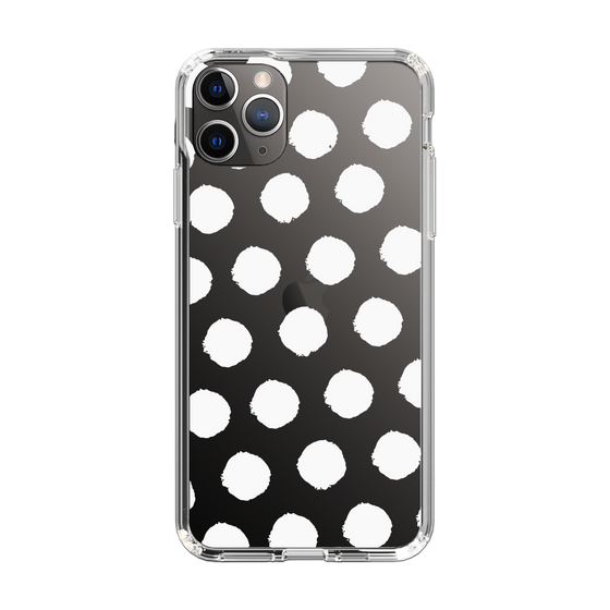Slim Protection Case［ Original - Favorite Color Polka Dots - White ］