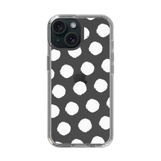 Slim Protection Case［ Original - Favorite Color Polka Dots - White ］