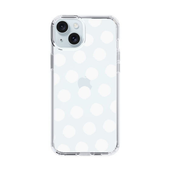 Slim Protection Case［ Original - Favorite Color Polka Dots - White ］
