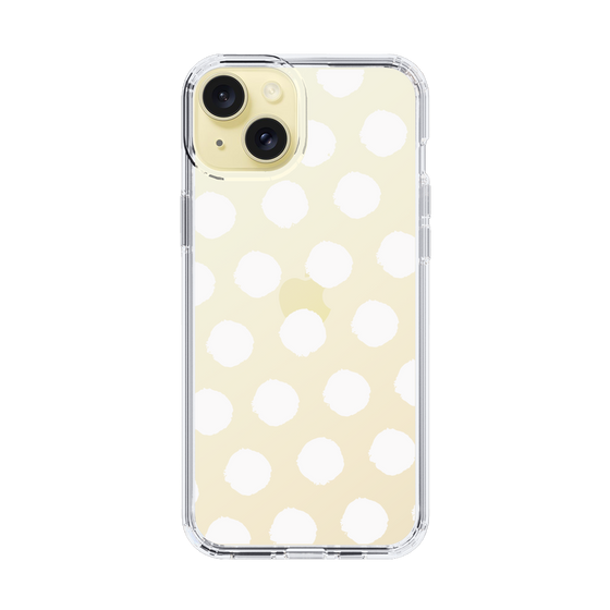 Slim Protection Case［ Original - Favorite Color Polka Dots - White ］