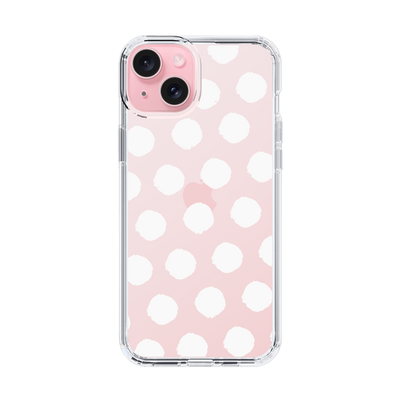 Slim Protection Case［ Original - Favorite Color Polka Dots - White ］