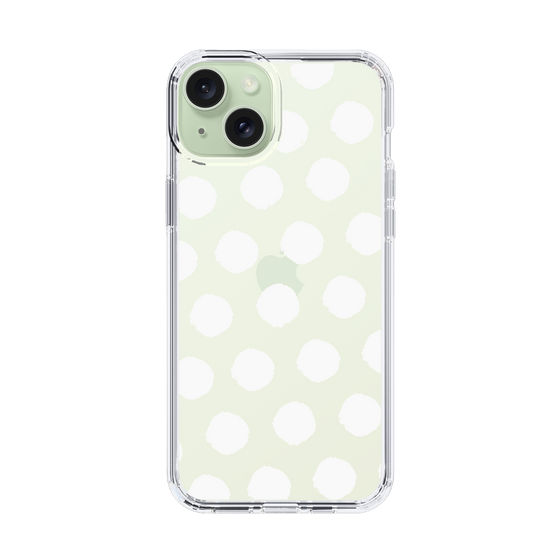 Slim Protection Case［ Original - Favorite Color Polka Dots - White ］