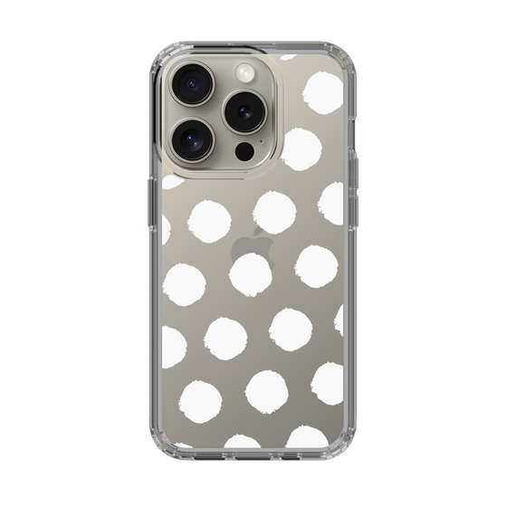Slim Protection Case［ Original - Favorite Color Polka Dots - White ］