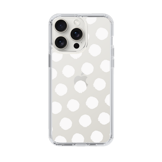 Slim Protection Case［ Original - Favorite Color Polka Dots - White ］