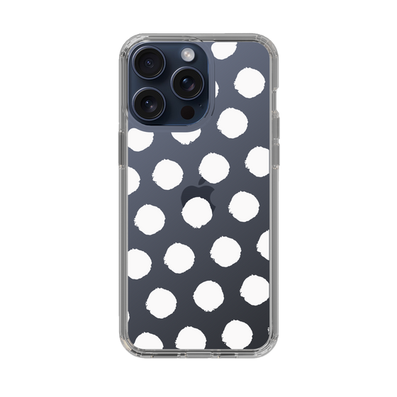 Slim Protection Case［ Original - Favorite Color Polka Dots - White ］