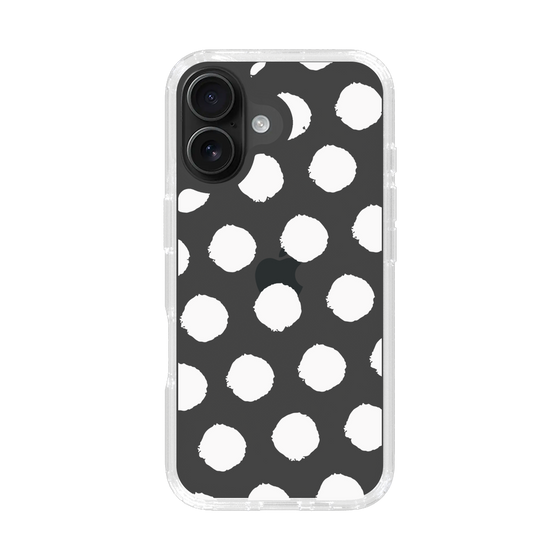 Slim Protection Case［ Original - Favorite Color Polka Dots - White ］