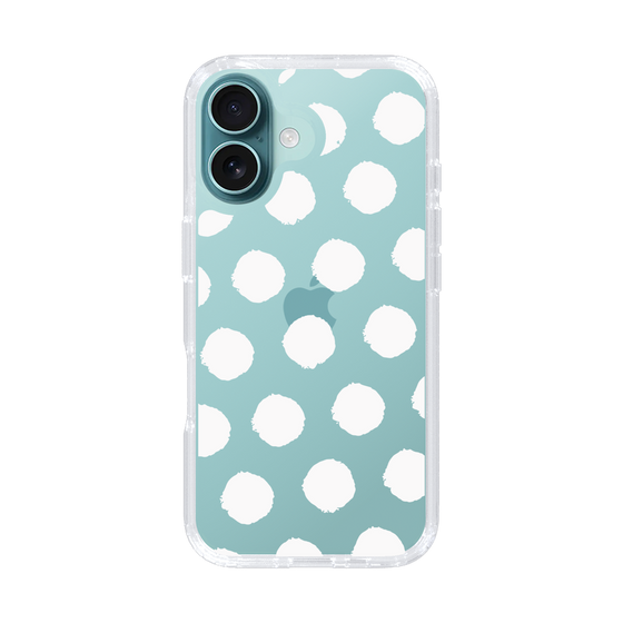 Slim Protection Case［ Original - Favorite Color Polka Dots - White ］