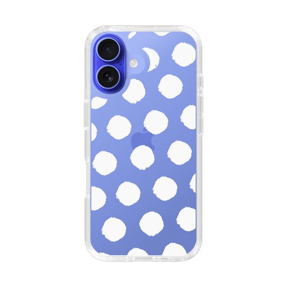 Slim Protection Case［ Original - Favorite Color Polka Dots - White ］