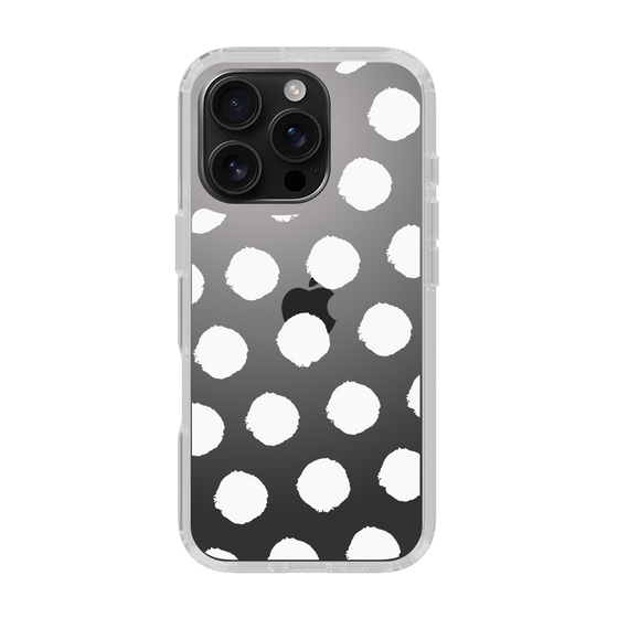 Slim Protection Case［ Original - Favorite Color Polka Dots - White ］