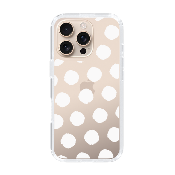 Slim Protection Case［ Original - Favorite Color Polka Dots - White ］