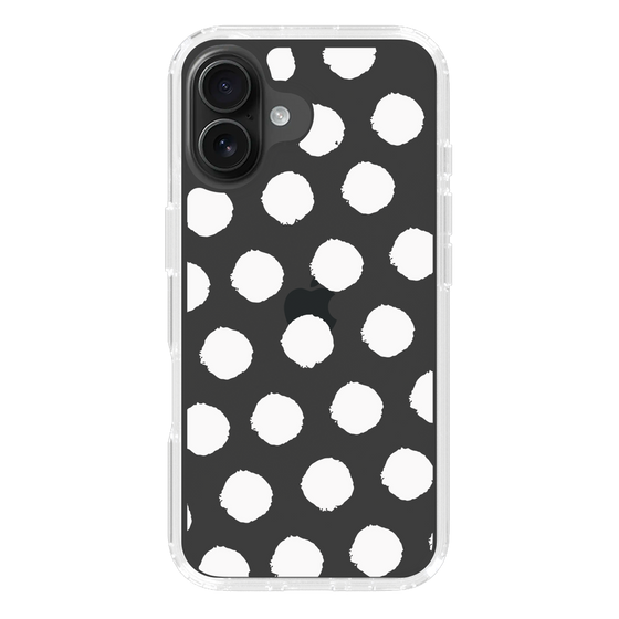 Slim Protection Case［ Original - Favorite Color Polka Dots - White ］