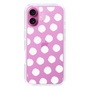 Slim Protection Case［ Original - Favorite Color Polka Dots - White ］