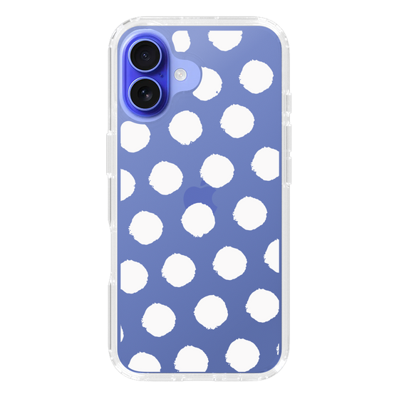 Slim Protection Case［ Original - Favorite Color Polka Dots - White ］