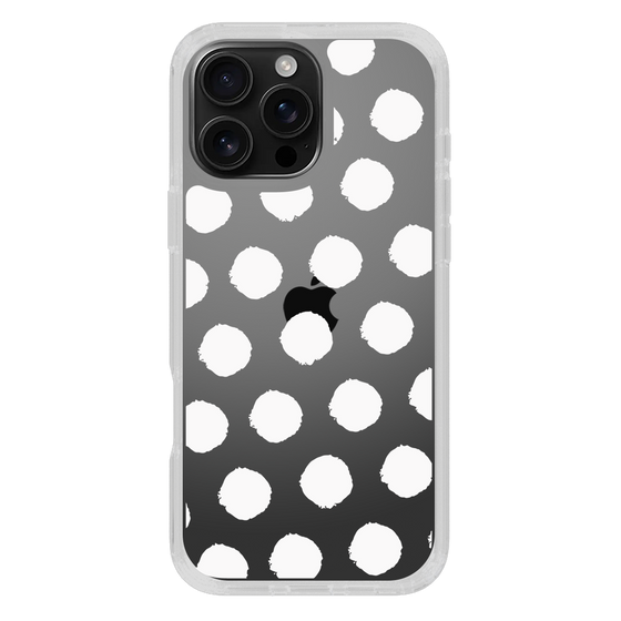 Slim Protection Case［ Original - Favorite Color Polka Dots - White ］
