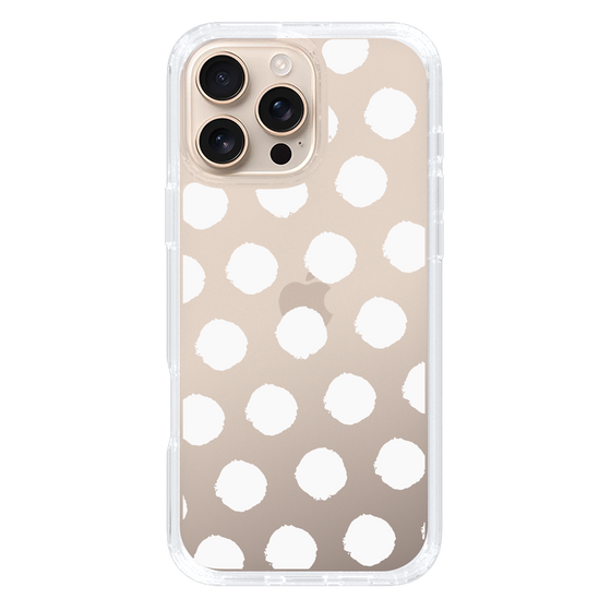 Slim Protection Case［ Original - Favorite Color Polka Dots - White ］