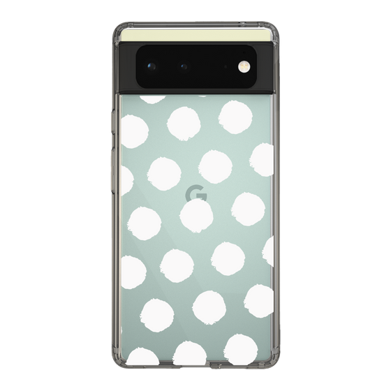 Slim Protection Case［ Original - Favorite Color Polka Dots - White ］