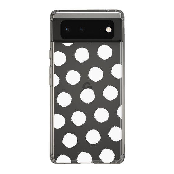 Slim Protection Case［ Original - Favorite Color Polka Dots - White ］