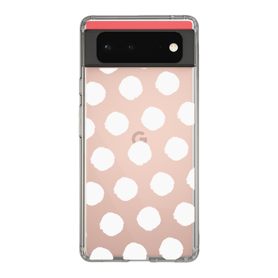 Slim Protection Case［ Original - Favorite Color Polka Dots - White ］