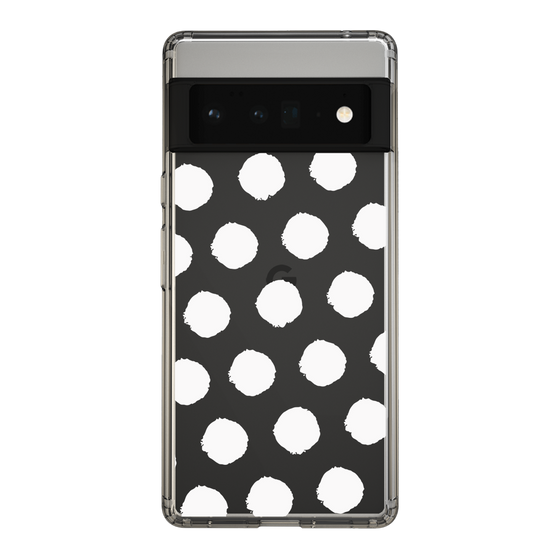 Slim Protection Case［ Original - Favorite Color Polka Dots - White ］