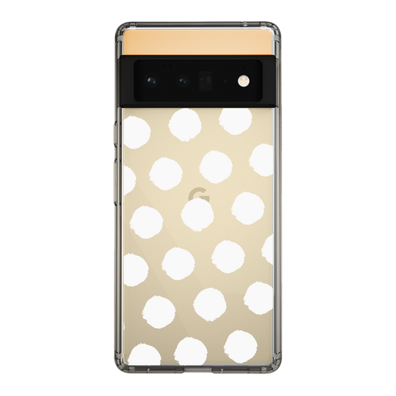 Slim Protection Case［ Original - Favorite Color Polka Dots - White ］