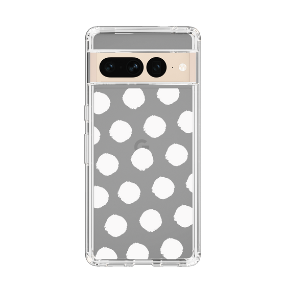 Slim Protection Case［ Original - Favorite Color Polka Dots - White ］