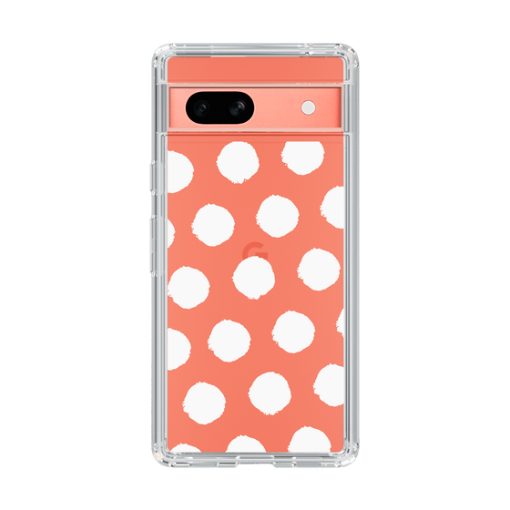 Slim Protection Case［ Original - Favorite Color Polka Dots - White ］