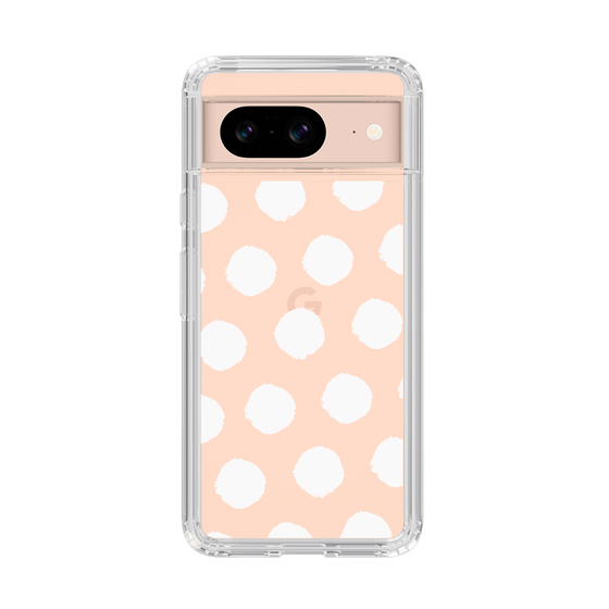 Slim Protection Case［ Original - Favorite Color Polka Dots - White ］