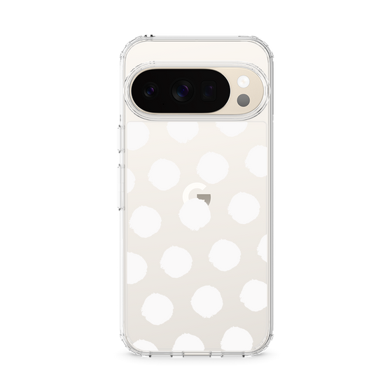 Slim Protection Case［ Original - Favorite Color Polka Dots - White ］