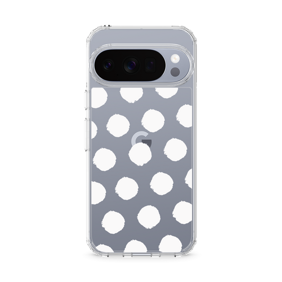 Slim Protection Case［ Original - Favorite Color Polka Dots - White ］