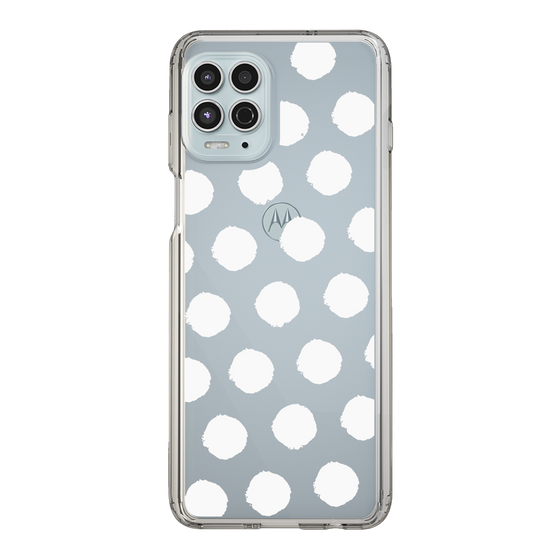 Slim Protection Case［ Original - Favorite Color Polka Dots - White ］